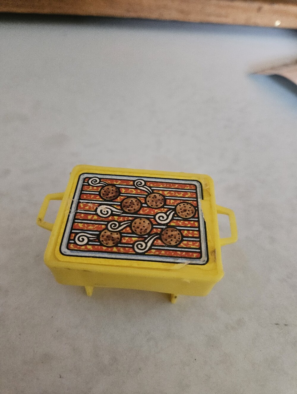 🧡3/$15 Barbie 1978 Yellow BBQ Grill Replacement Piece
